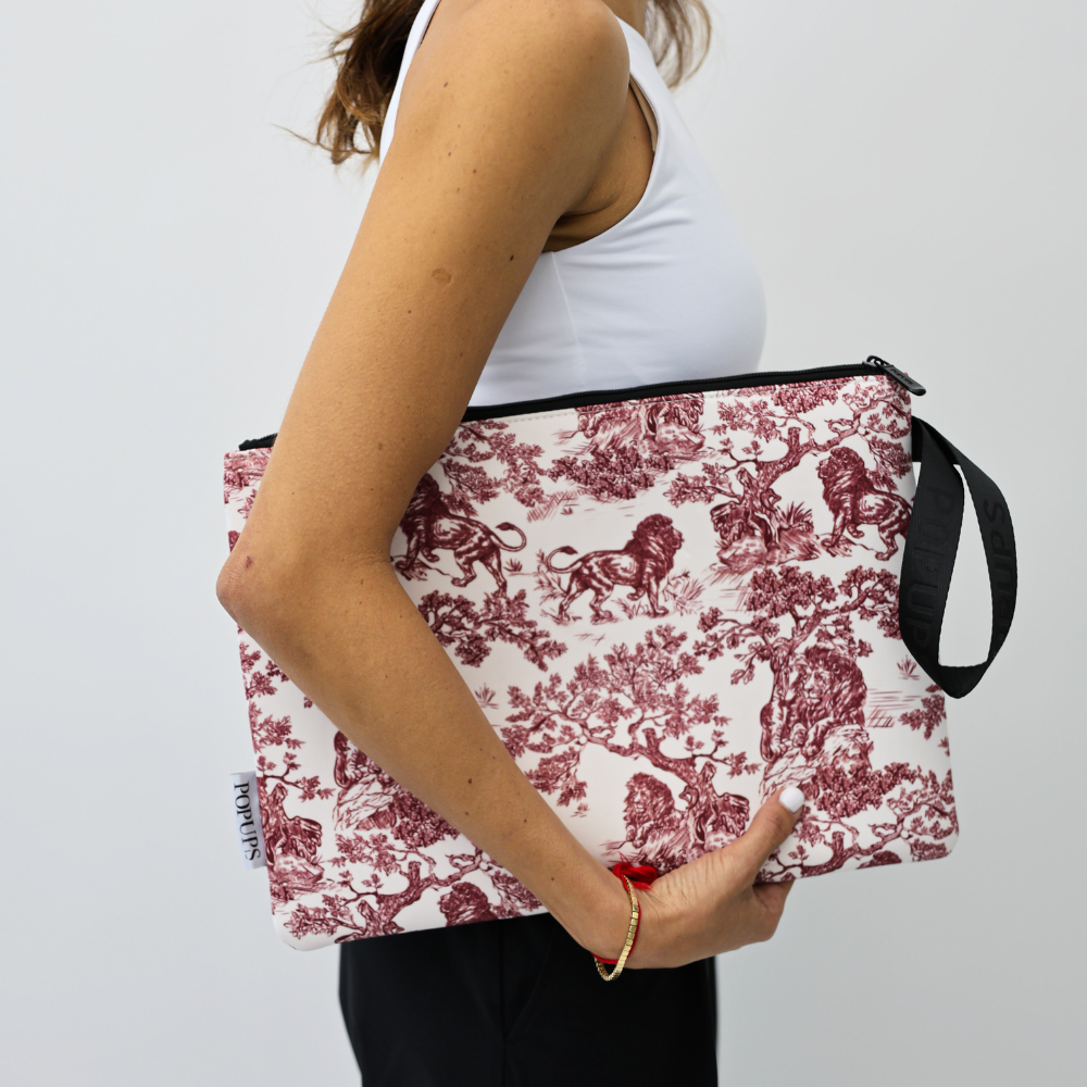  Pop Ups Brand LAPTOP SLEEVE LION TOILE - Default Title - Bonton
