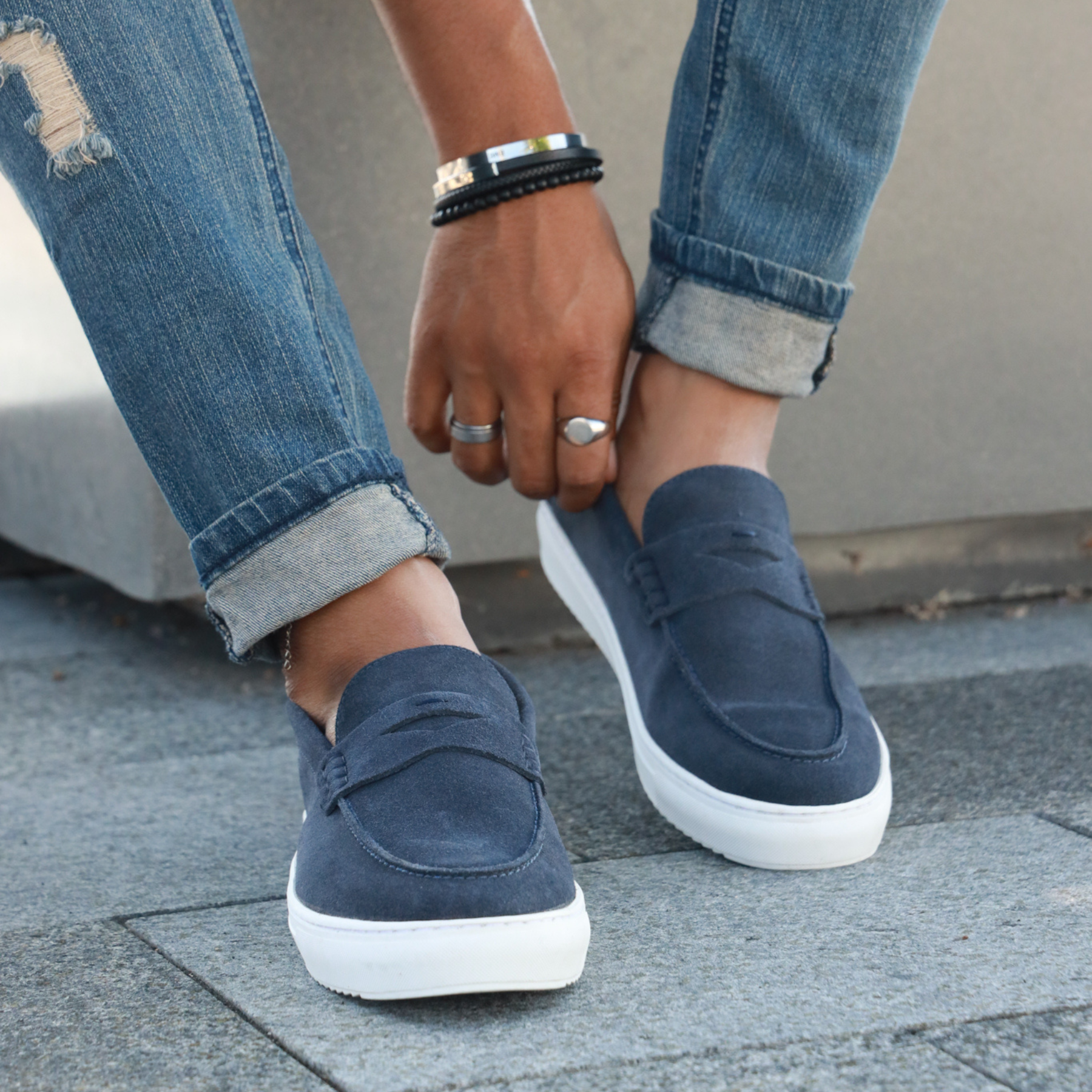  Gernie NYC 22's Penny Leather Low Top - Black Napa - Bonton