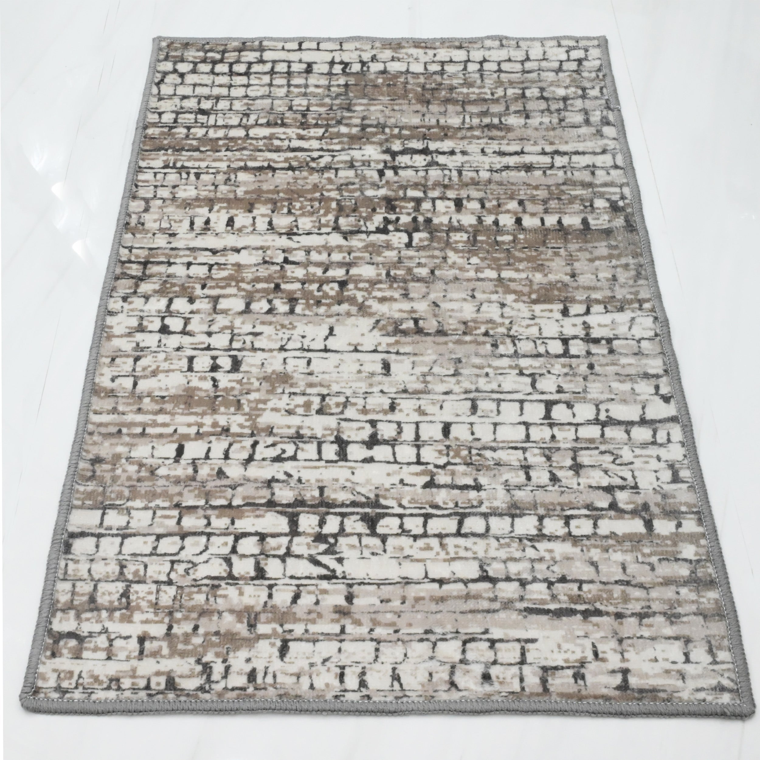  Bibb Home Bibb Home Washable Flannel Printed Accent Rug With Latex Back 1-2-Pack 20x30 - 20