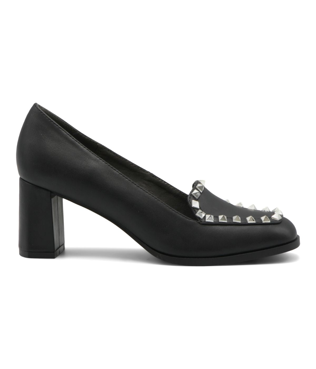  Vanter Block Heel Loafer Black-Sm - Black-Sm - Bonton