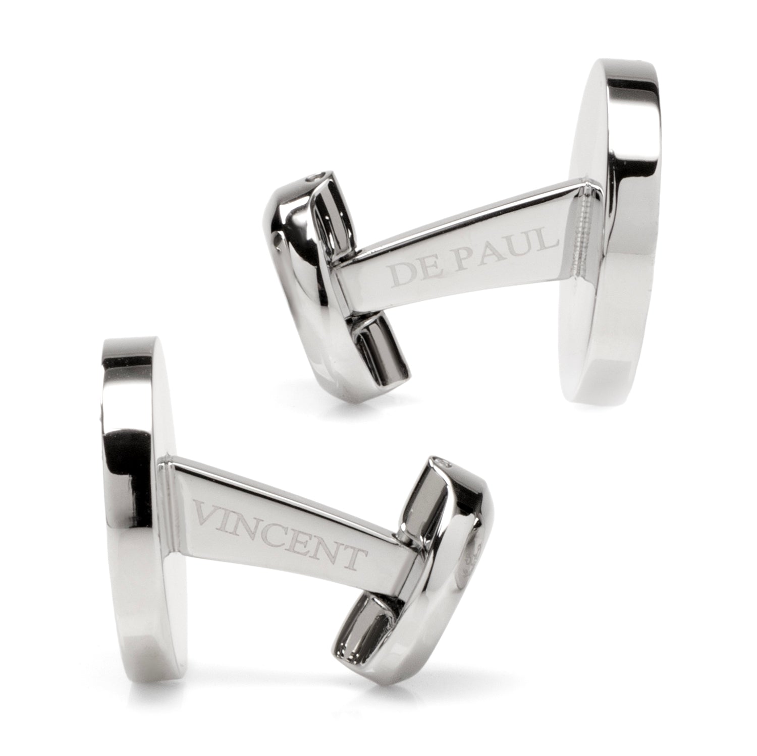  Cufflinks VDP White & Black Pave Crystals Cufflinks - Default Title - Bonton