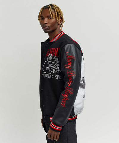 Scarface the World Varsity Jacket - Black