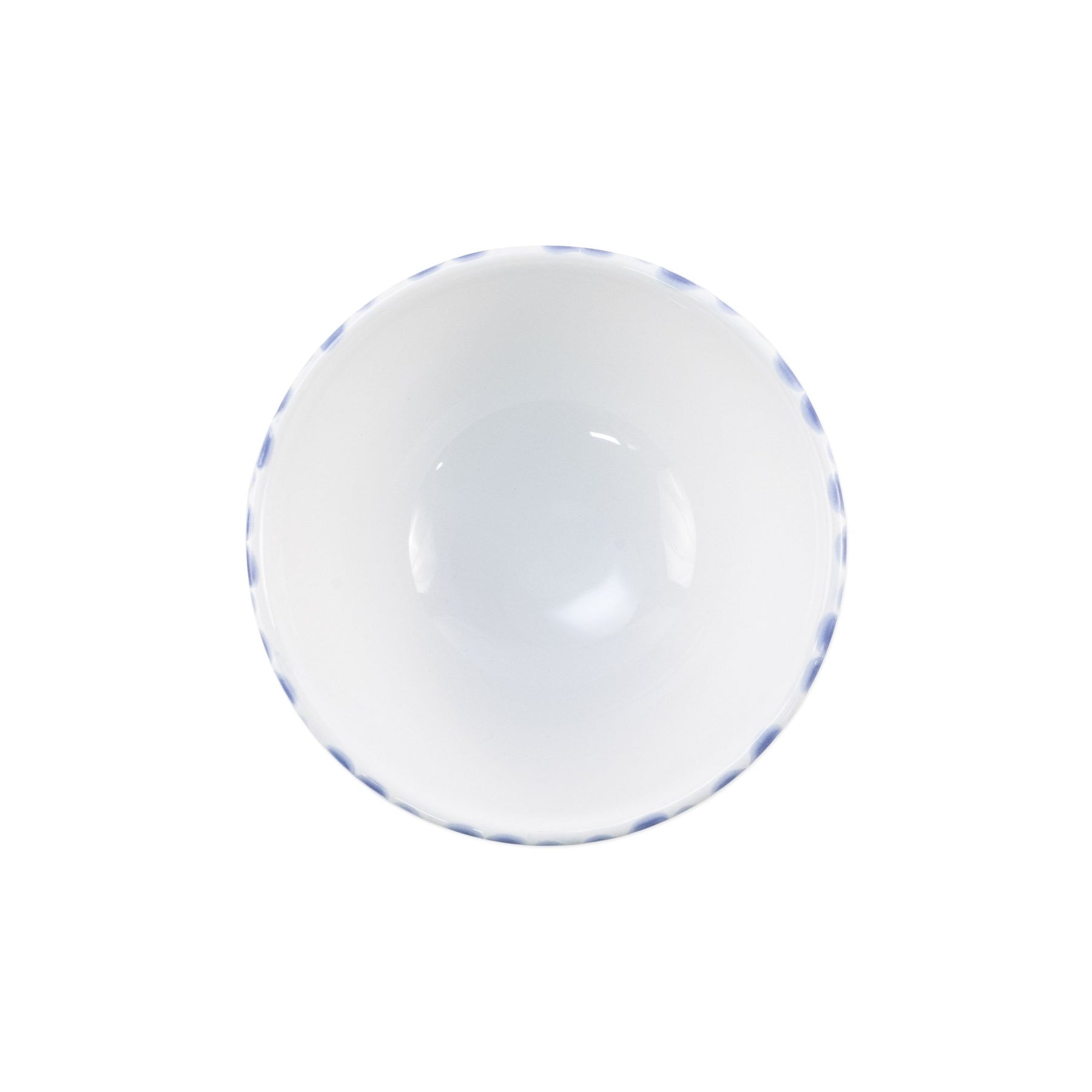  Vietri Santorini Diamond Cereal Bowl - White/Blue - Bonton