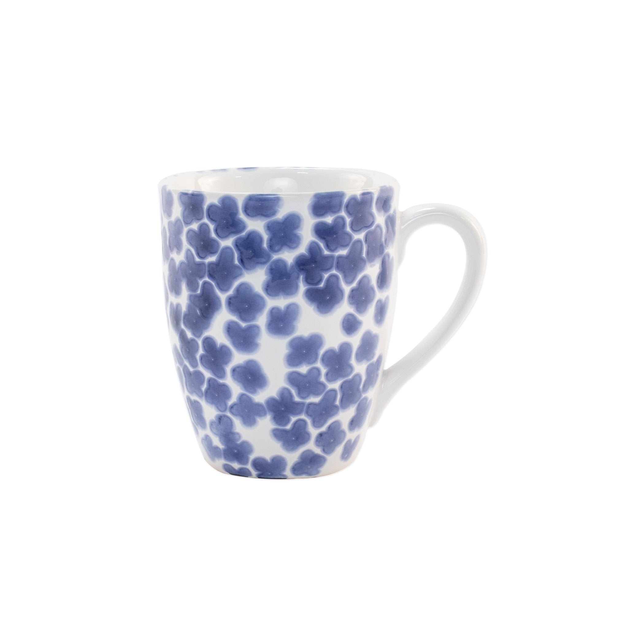  Vietri Santorini Flower Mug - White/Blue - Bonton