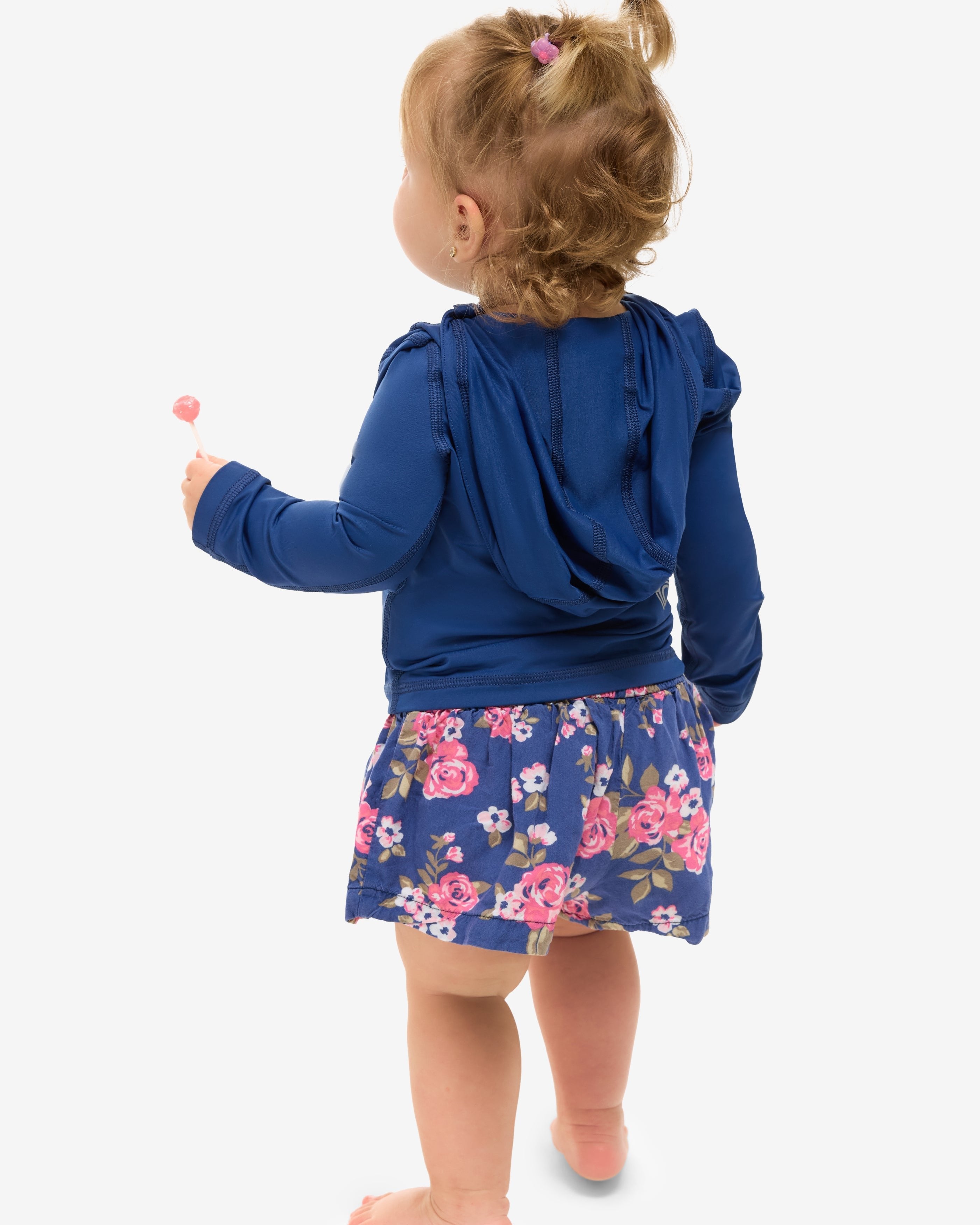  BloqUV TODDLERS FULL ZIP HOODIE TOP (1003T) - Tickle Me Pink - Bonton