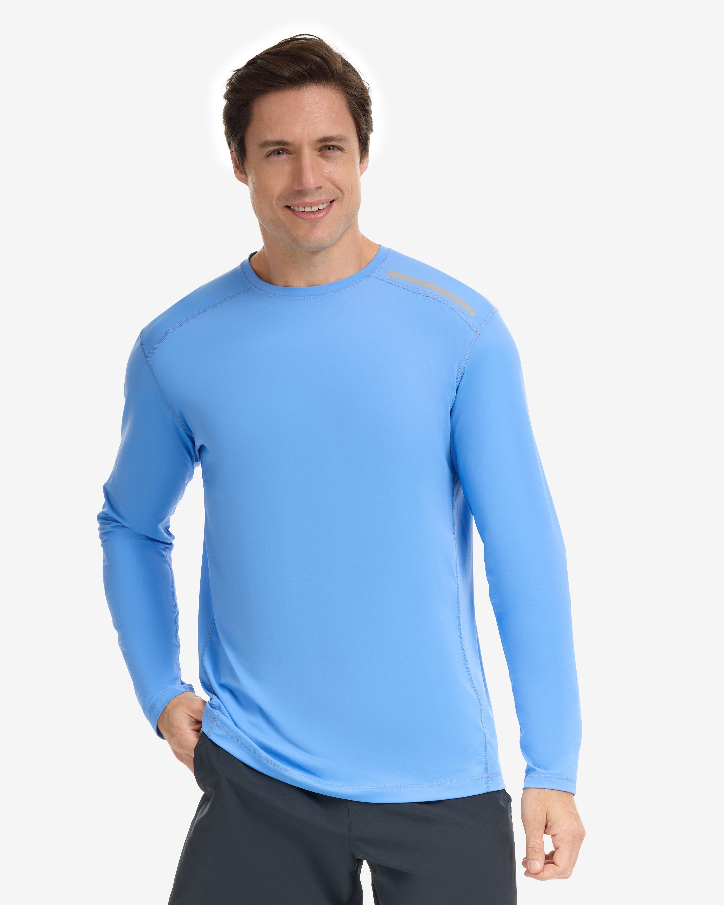  BloqUV MEN'S LONG SLEEVE JET TEE (12002) - Black - Bonton