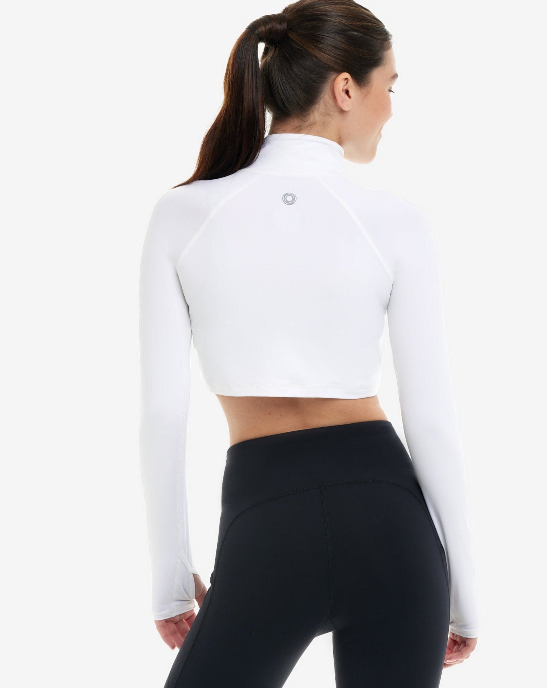  BloqUV WOMEN'S FULL ZIP CROP TOP (4010) - Black - Bonton