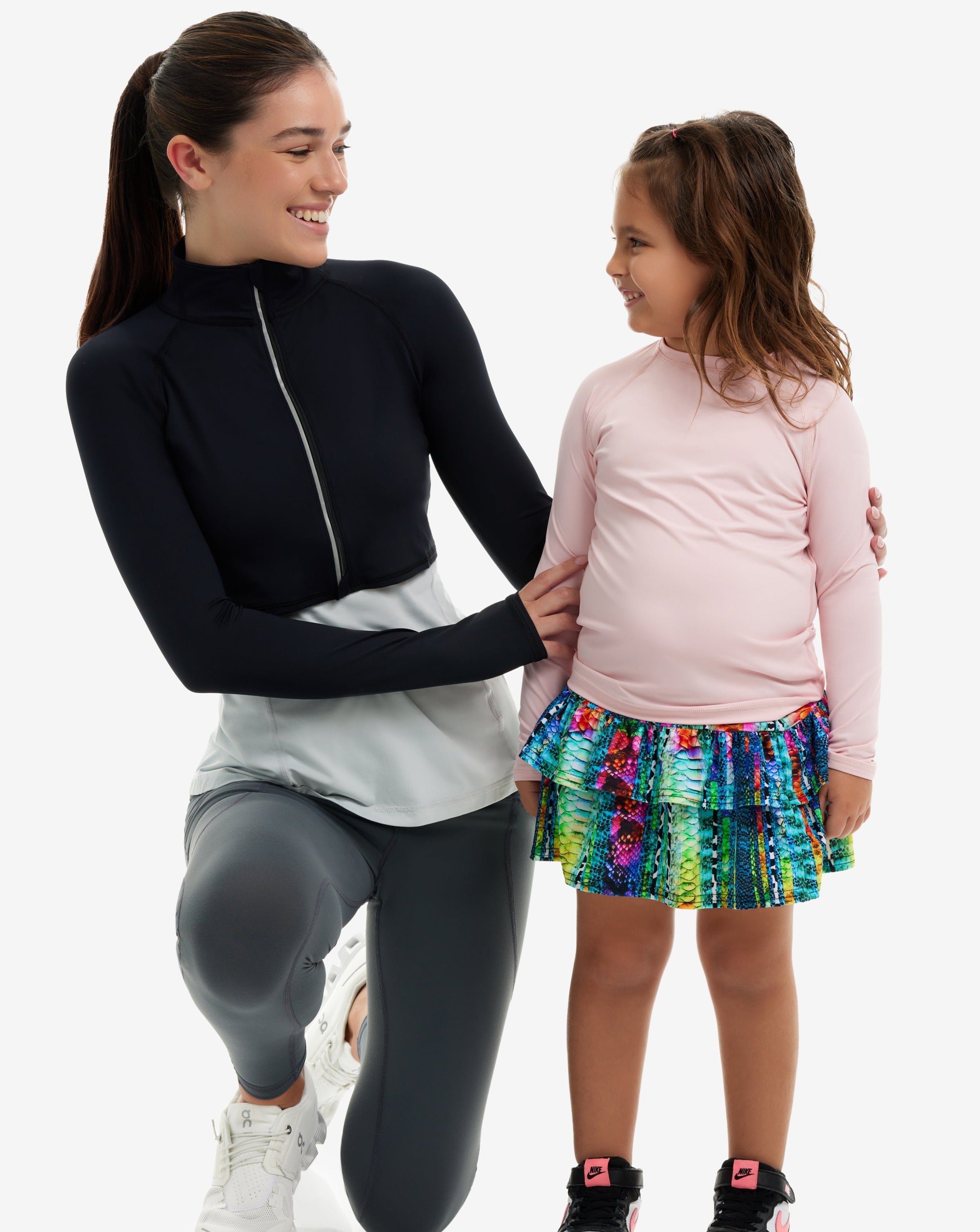  BloqUV KID'S CREW NECK TOP (1005K) - Caribbean Blue - Bonton