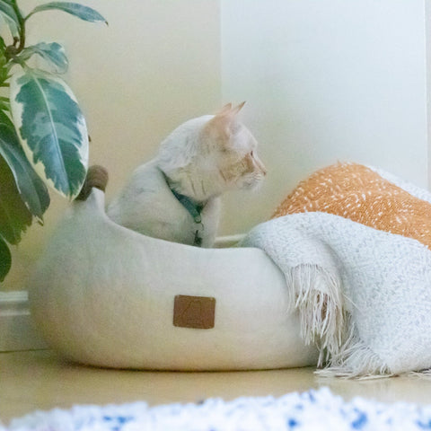 Felted Wool Basket by Fuzzy Cove