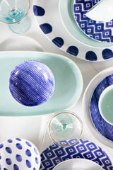 Santorini Stripe Dinner Plate