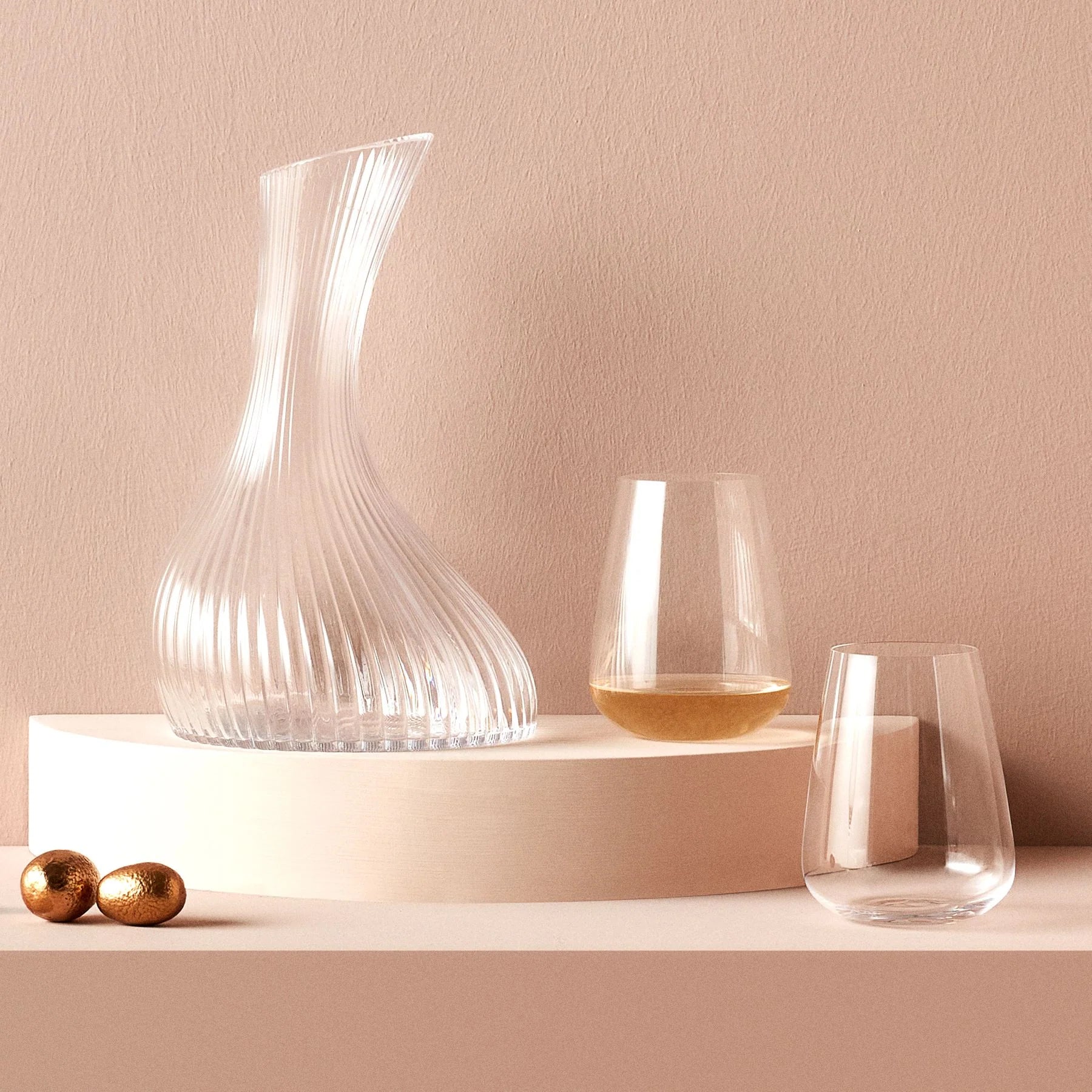  Nude Glass Vini Linear Carafe - Clear - Bonton