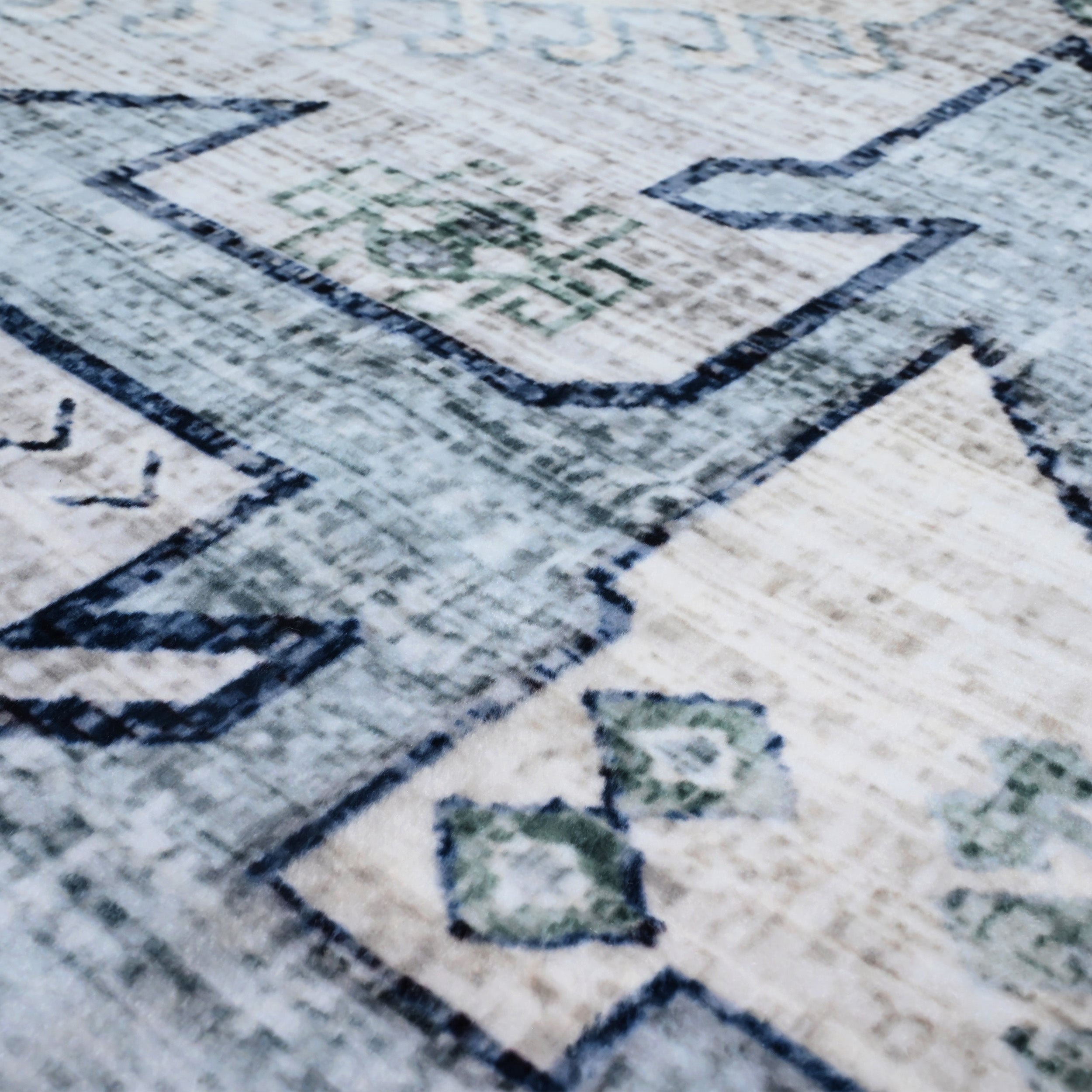  Bibb Home Bibb Home Washable Flannel Printed Area Rug With Latex Back 4x6 Ft - 4x6 ft - Bonton