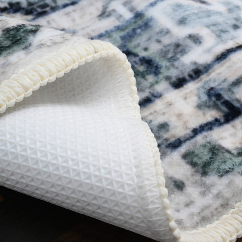 Bibb Home Washable Flannel Printed Accent Rug With Latex Back 1-2-Pack 20x30