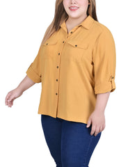 Roll Tab Blouse
