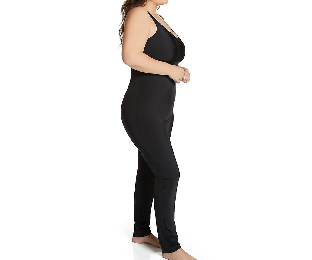  InstantFigure InstantFigure Pant Bodysuit Plus Size Shapewear WB40231C - Black - Bonton