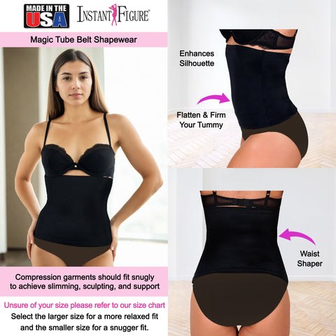 InstantFigure  Magic Tube Belt  Plus Size Compression Shapewear WBL4081C