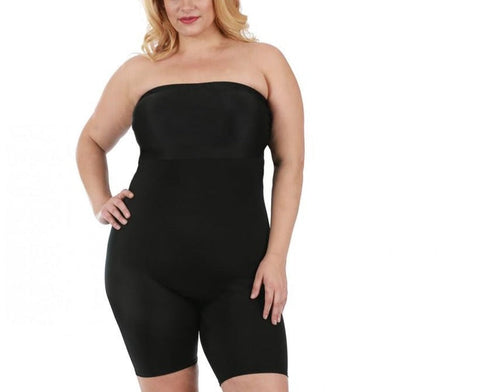InstantFigure Plus Size Strapless Bandeau Bodyshorts Open Gusset WBS011C