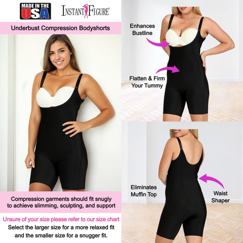 InstantFigure Plus Size Underbust Bodyshorts WBSS016C