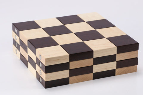 the STACK Chessboard - Tournament Edition in Wenge and Maple - Board - Chess-House