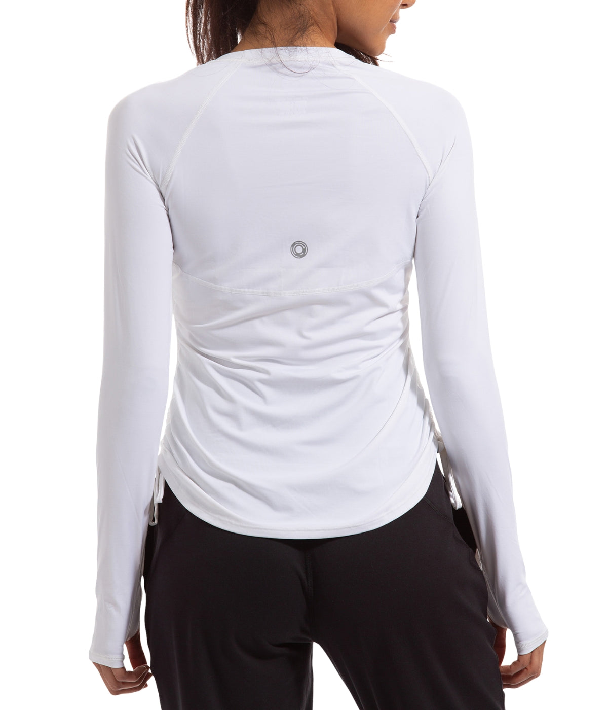  BloqUV BloqUV Women's UPF 50+ Sun Protection Drawstring Crew Top - White - Bonton