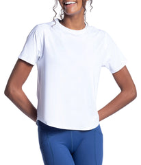 BloqUV Women's UPF 50+ Sun Protection Short Sleeve Crew Top