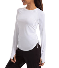 BloqUV Women's UPF 50+ Sun Protection Drawstring Crew Top