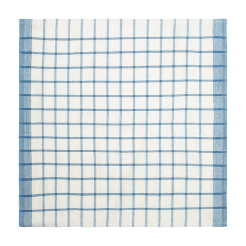 Windowpane - Napkins Blue & Natural 20"x20" - Set of 4