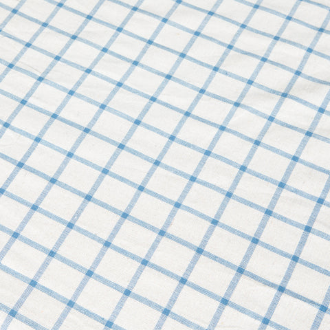 Windowpane  Blue & Natural Tablecloth