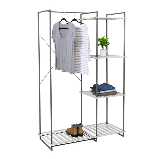 Freestanding Open Metal Closet Wardrobe