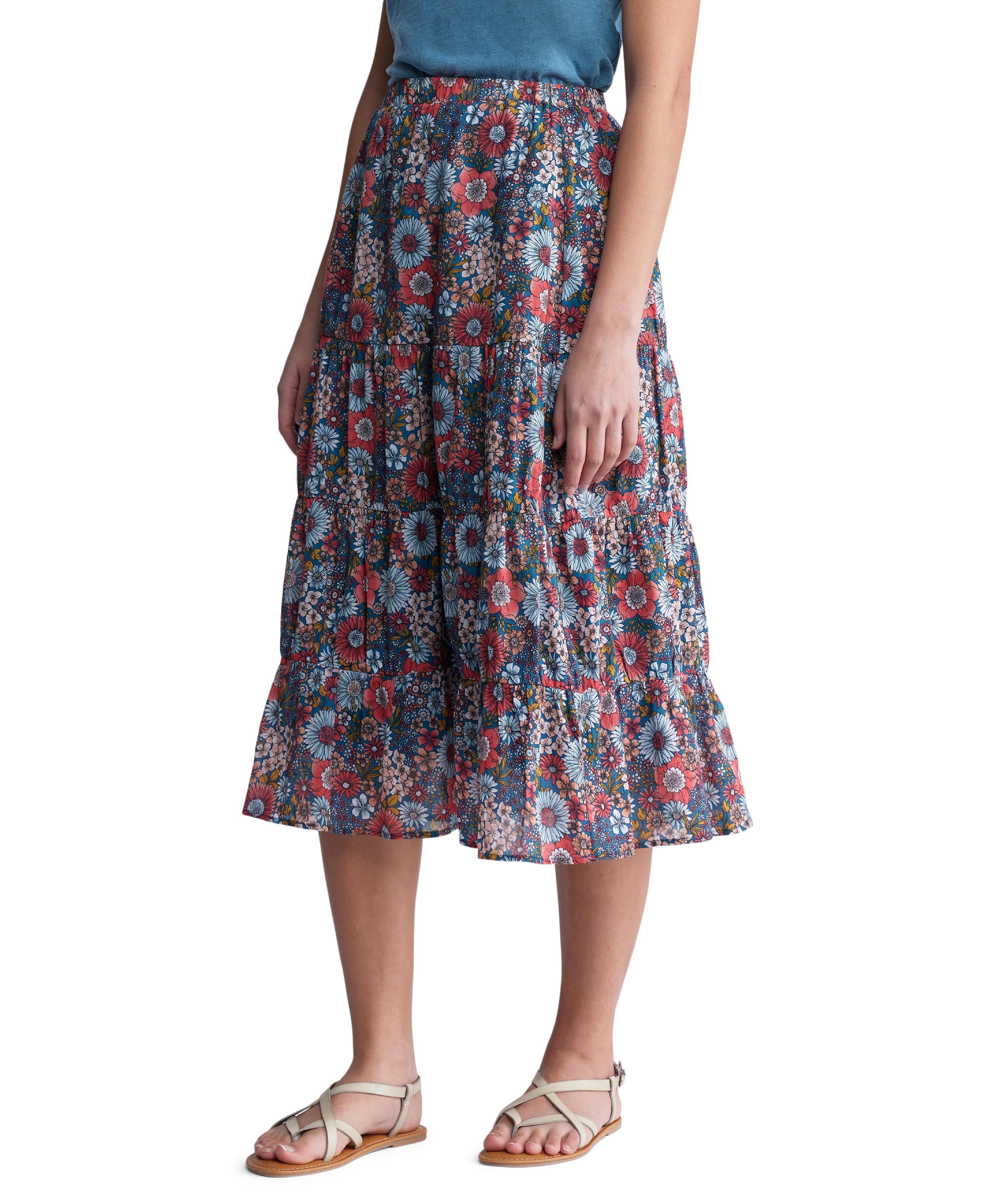  Buffalo David Bitton Aletta Long Flowy Skirt - SPRING MEADOW - Bonton