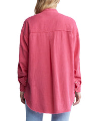 Taylee Ls Oversized Dbl Pkt Shirt