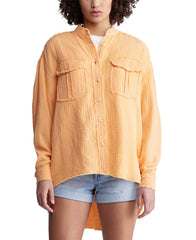 Taylee Ls Oversized Dbl Pkt Shirt