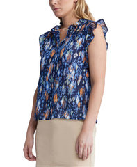 Cinza Flutter Sleeve Top