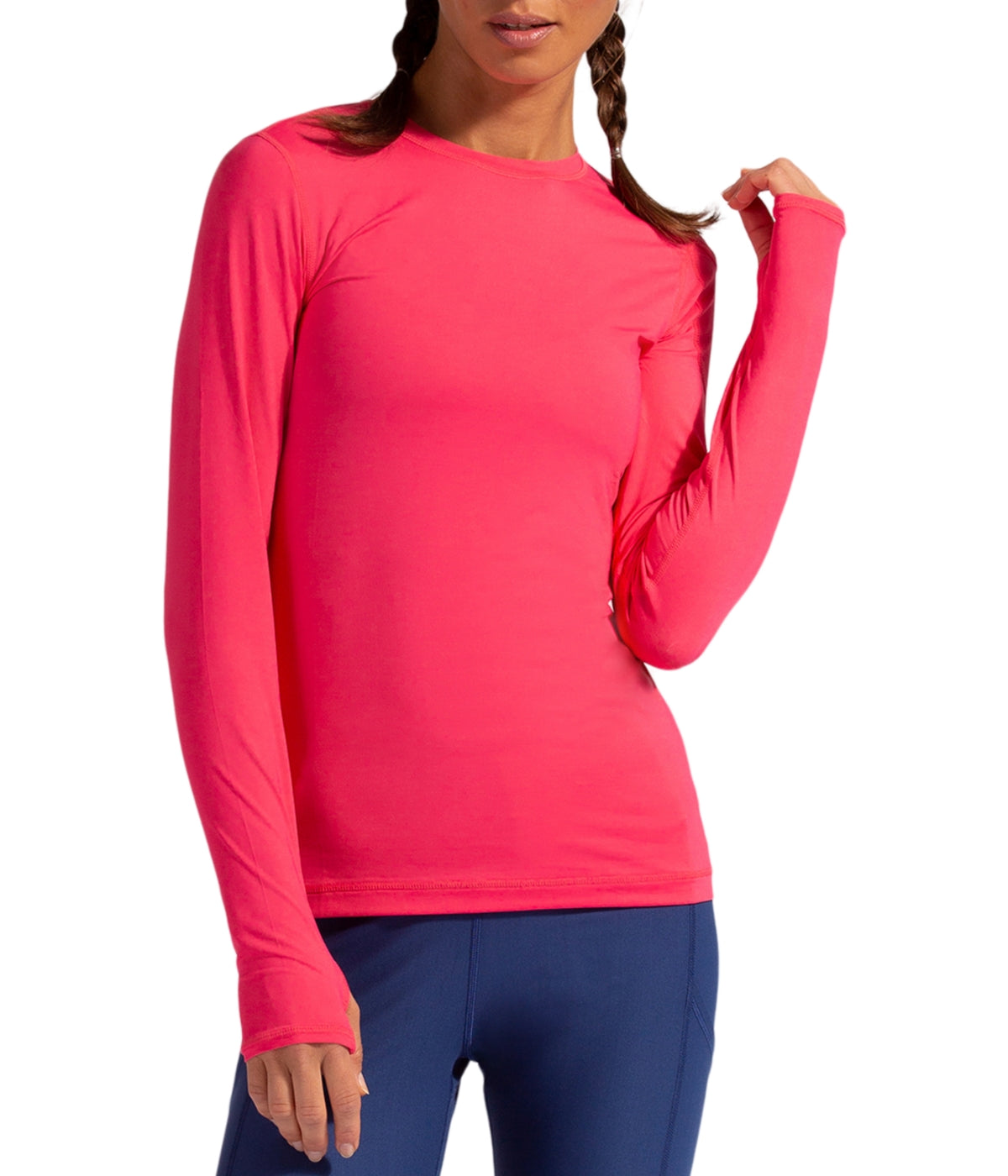  BloqUV BloqUV Women's UPF 50+ Sun Protection Long Sleeve Sun Shirt 24/7 Top - Watermelon - Bonton