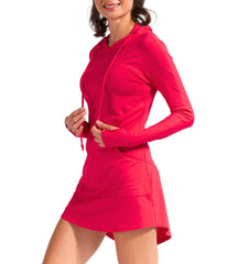 BloqUV Women's UPF 50+ Sun Protection Hoodie Dress