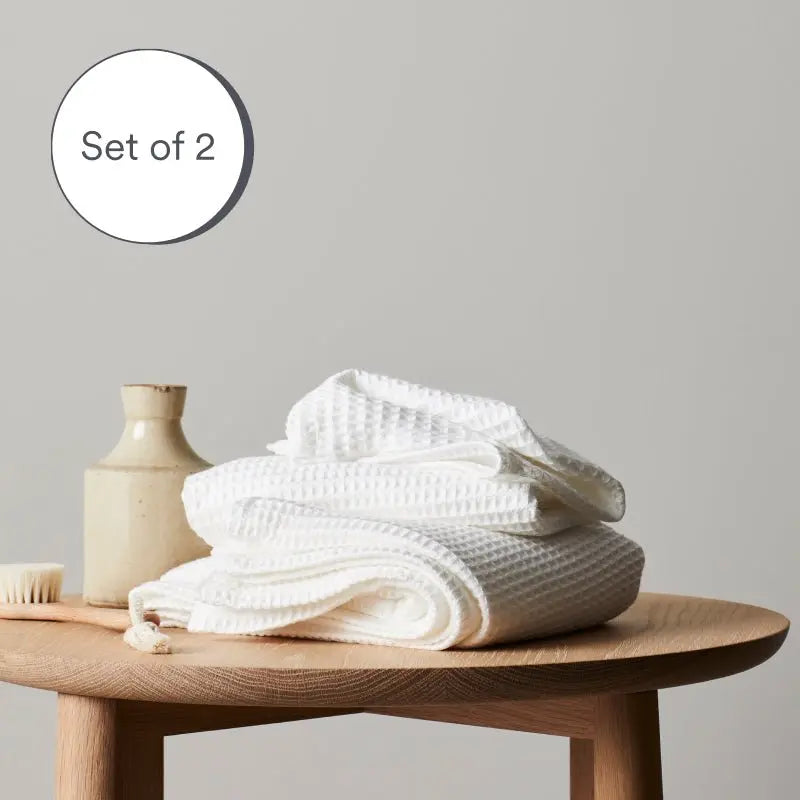  ettitude Bamboo Waffle Towels by ettitude - Cloud - Bonton