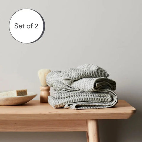Sage | Bamboo Waffle Towels Bath Made With 100% Bamboo #Color_sage