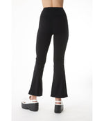 Oaywater Fit and Flare Sporty Yoga Legging with Enhanced Seam Lines Black