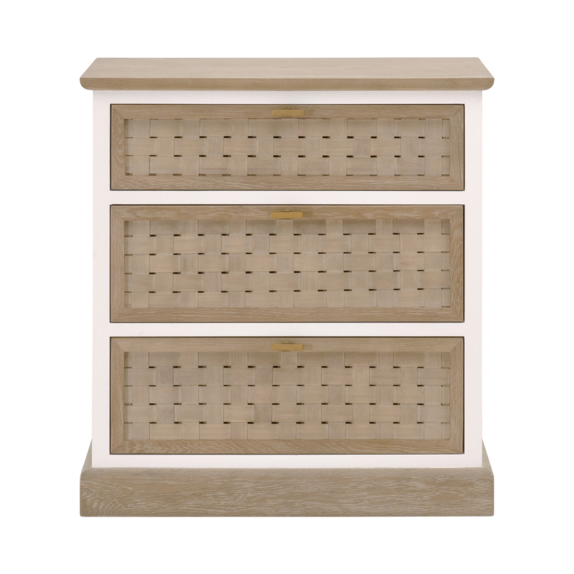  Essentials For Living Weave Entry Cabinet - Smoke Gray - Bonton