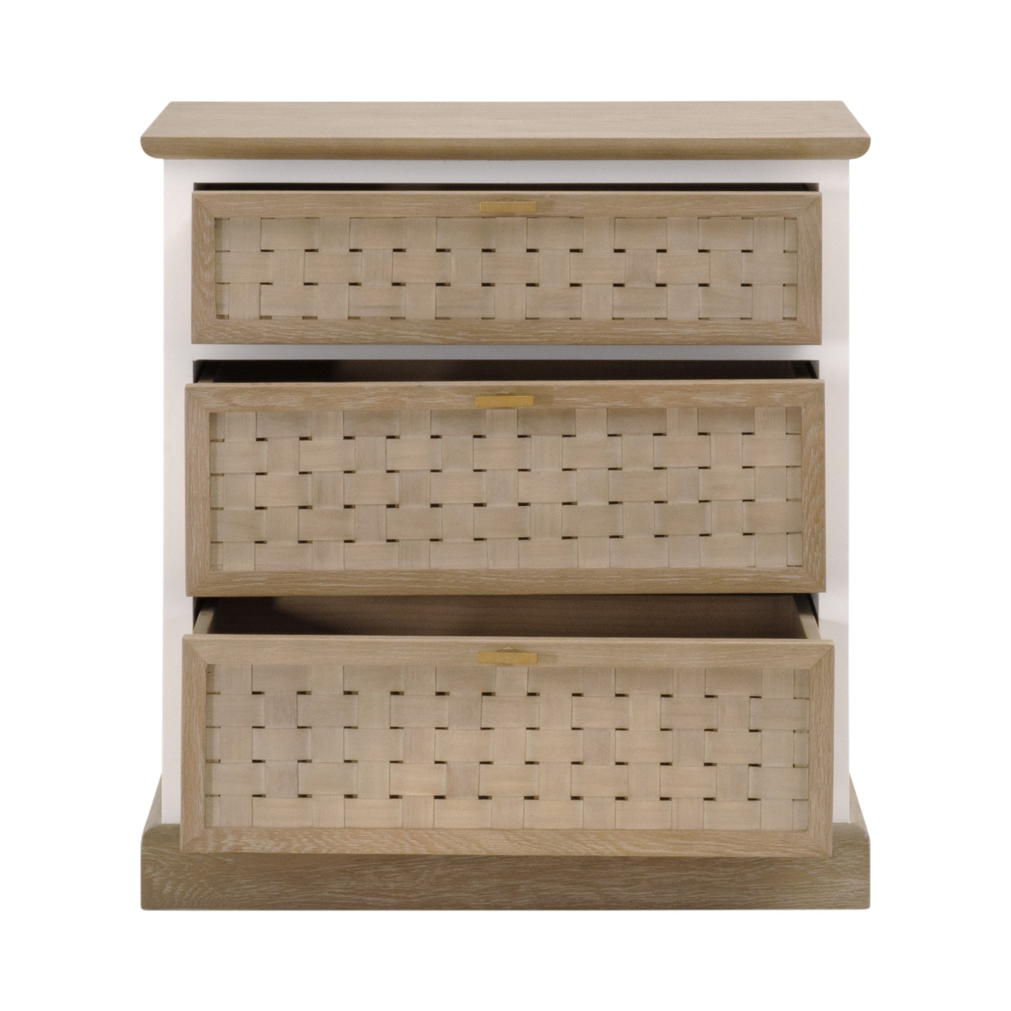  Essentials For Living Weave Entry Cabinet - Smoke Gray - Bonton