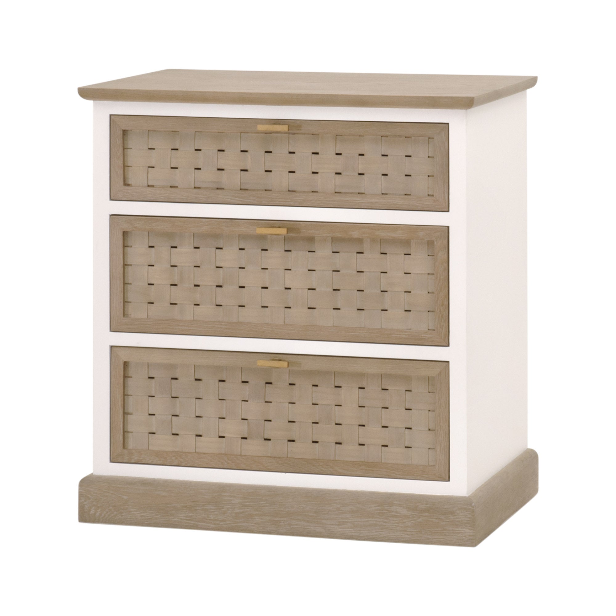  Essentials For Living Weave Entry Cabinet - Smoke Gray - Bonton