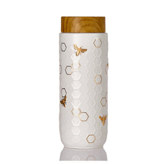 Honey Bee Travel Mug / Gold 16 Oz