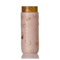 Honey Bee Travel Mug / Gold 16 Oz