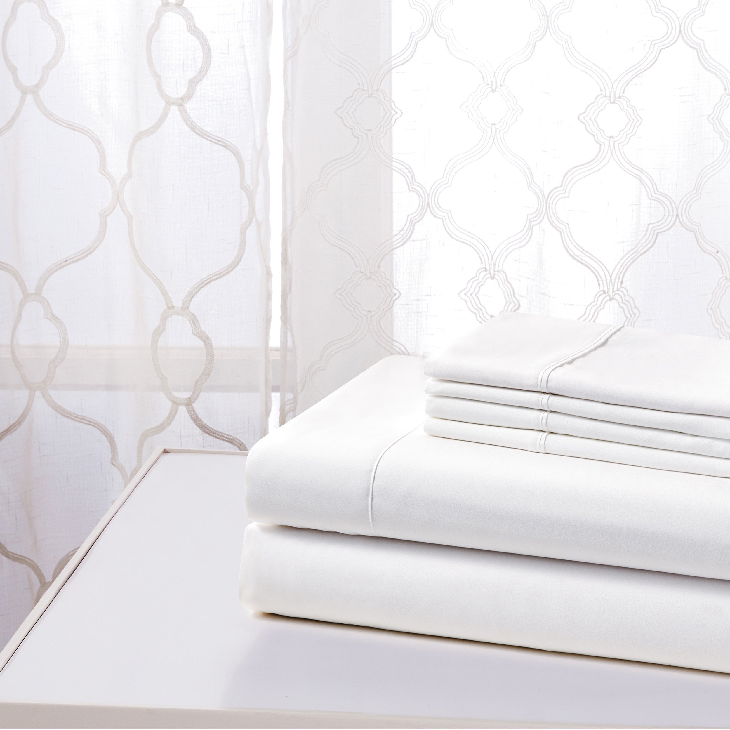  Kathy Ireland Home Kathy Ireland Cool Max 6 Piece Ultra Soft Sheet Set - Twin - Bonton