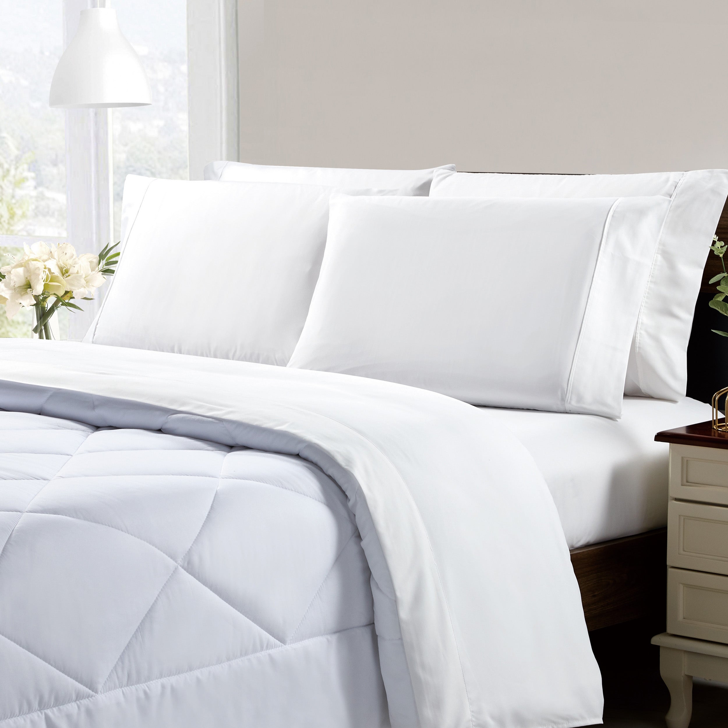  Kathy Ireland Home Kathy Ireland Cool Max 6 Piece Ultra Soft Sheet Set - Twin - Bonton