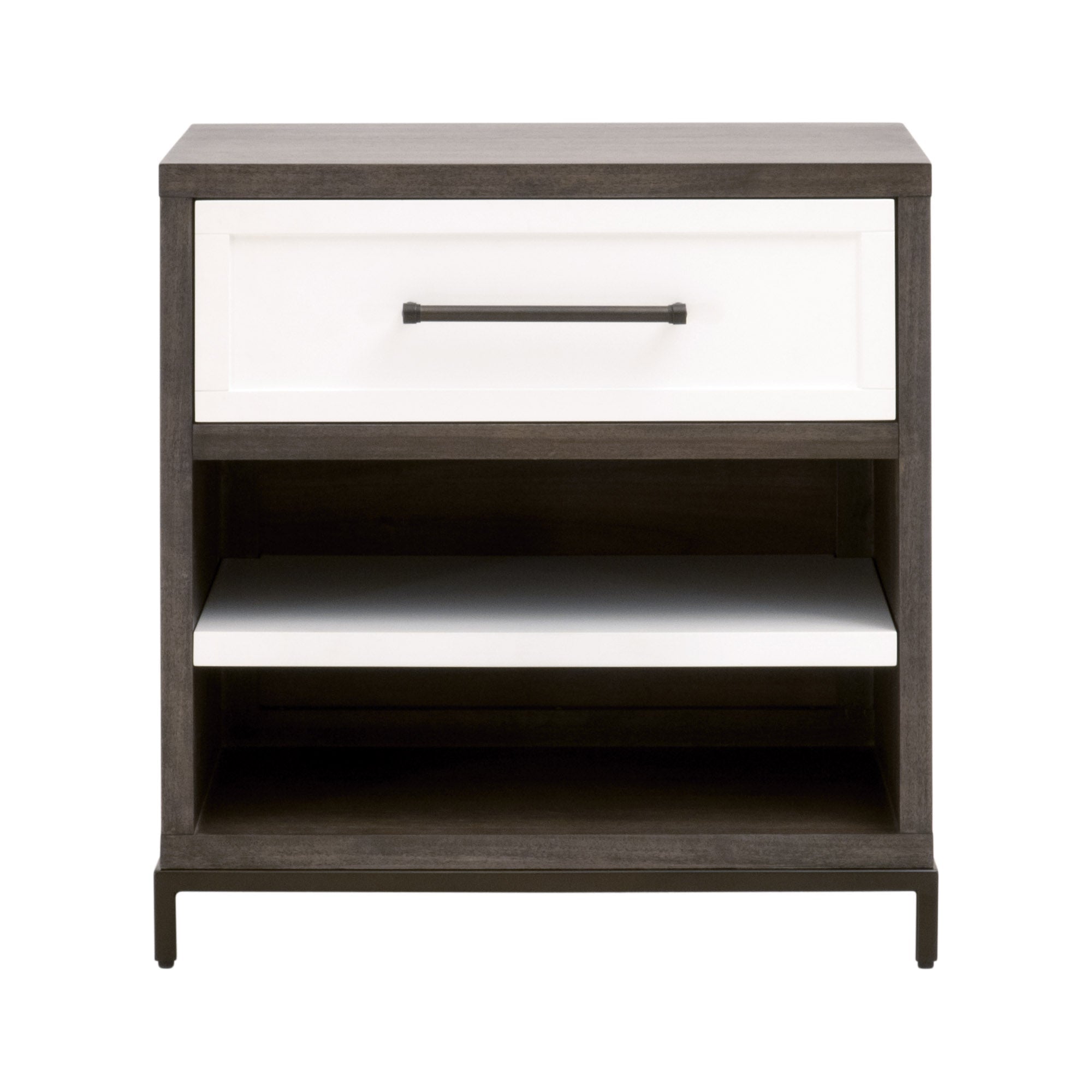  Essentials For Living Wrenn 1-Drawer Nightstand - White - Bonton