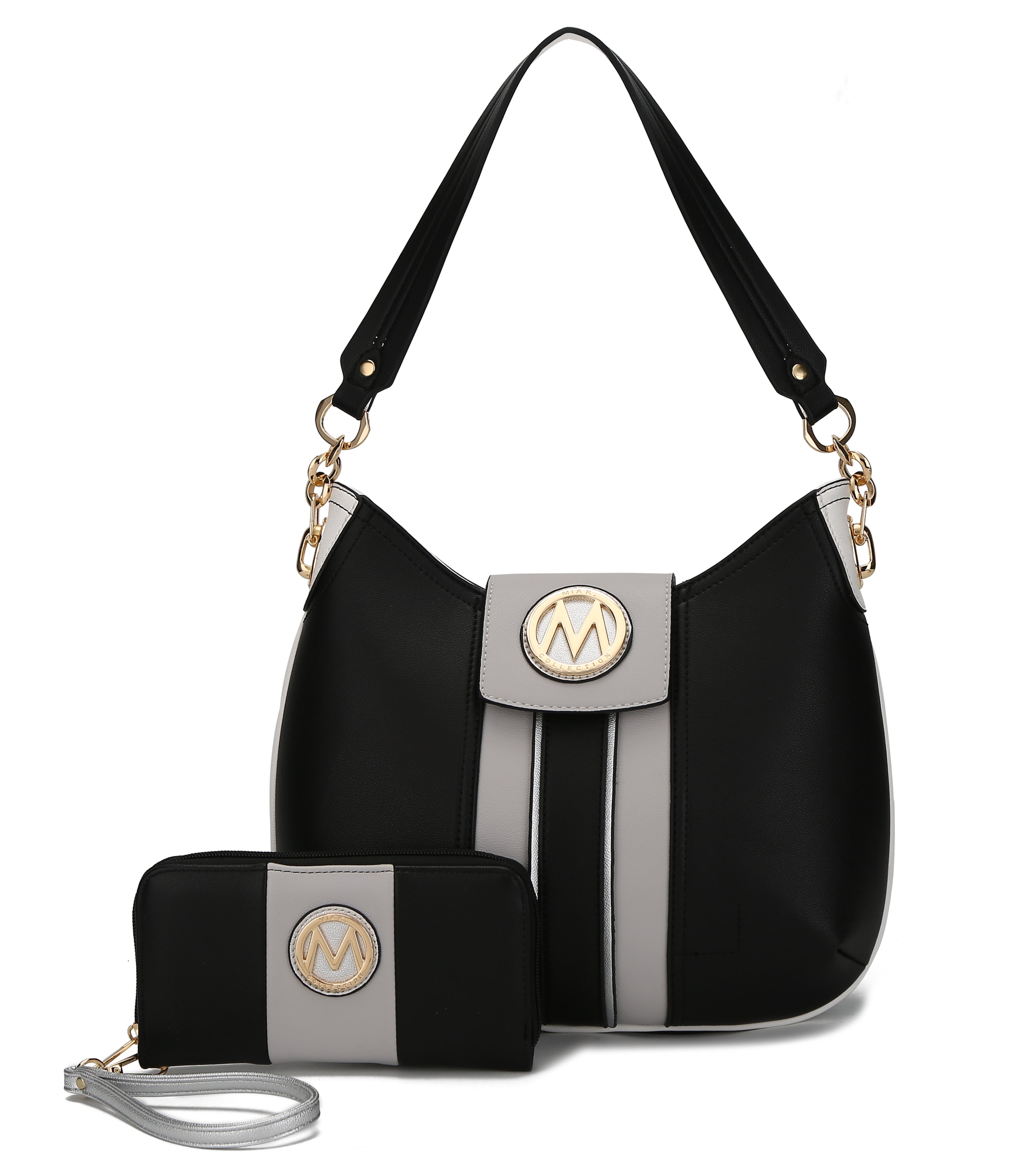  MKF Collection Torri Hobo Bag and Wallet Set - Black - Bonton