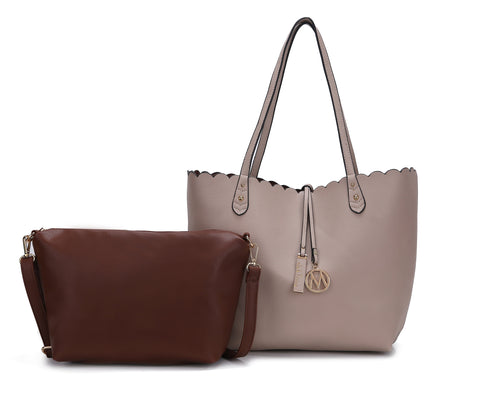 Amahia Reversible Tote Bag and Crossbody Set
