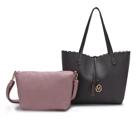 Amahia Reversible Tote Bag and Crossbody Set