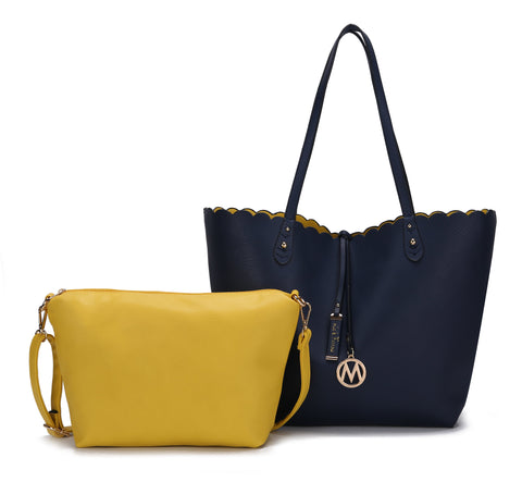 Amahia Reversible Tote Bag and Crossbody Set